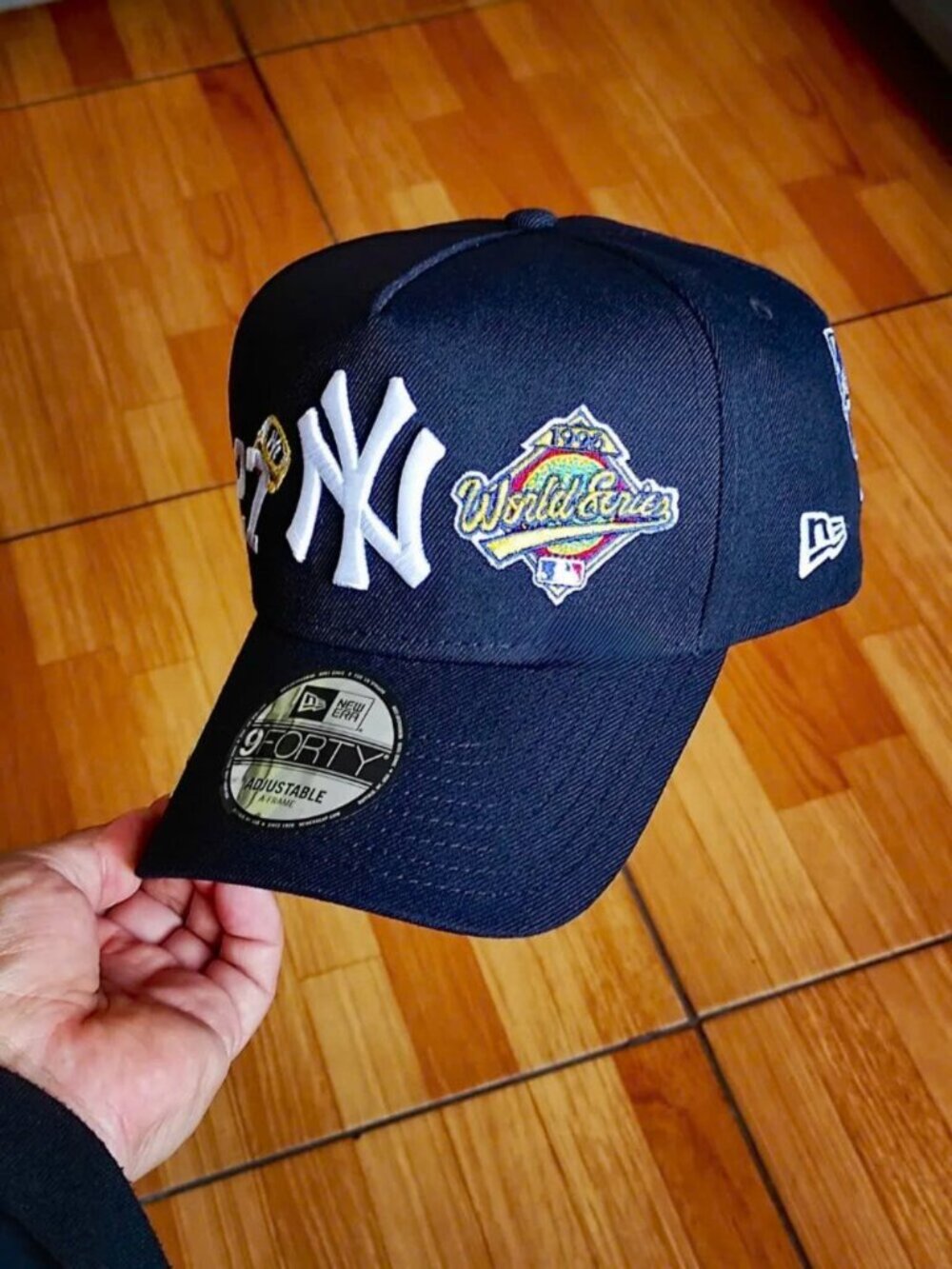 New Era New York Yankees 27x World Series Champions Snapback Hat Black MLB Cap - Picture 6 of 10